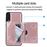 Capa Magunivers | PU + TPU com suporte e vários titulares de cartão Rosa Dourado para Samsung Galaxy A50/A50s/A30s_3
