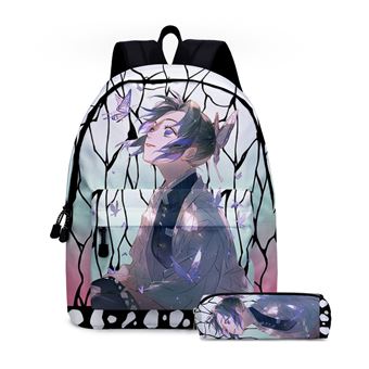 Mochila Escolar Infantil DreamWorks | Demon Slayer | 30 x 17 x 40 cm | Multicolorido 1067 - 1