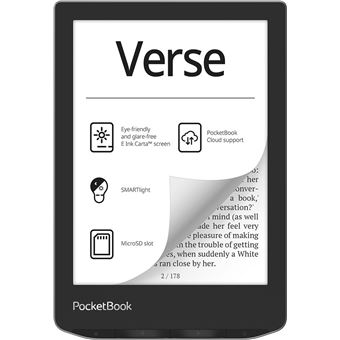 Leitor E-book PocketBook Verse | Cinzento - 1