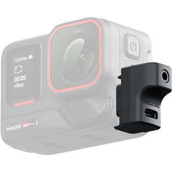 Adaptador de Microfone Da Câmara Insta360 Mic Adapter | Preto - 1