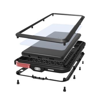 Capa Protetora Love Mei para Samsung Galaxy S10 Plus | Anti-Chuva | Antichoque - Preto - 1