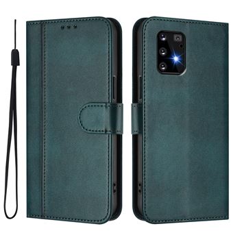 Capa FOXDOCK para Samsung Galaxy S10 Lite | Estilo Vintage | TPU com Textura de Pele Antiderrapante | Compartimentos para Cartões e Suporte | Verde escuro - 1