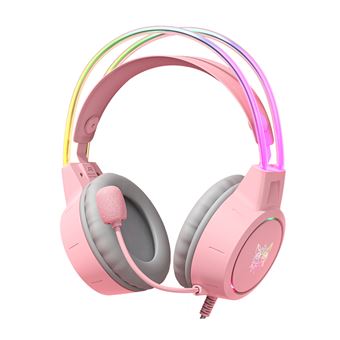 Auscultadores com fios ONIKUMA X15PRO - Rosa - 1