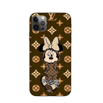 Capa Maniacase para iPhone 14 Pro minnie Disney Lv castanha - 1