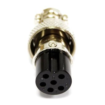 Conetor Micro BeMatik de 6 Pinos Gx16 Fémea Aviação Ar - 1