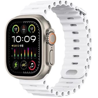 Bracelete Ocean Waves Antiimpacto para Apple Watch Series 9 45mm | Branco - 1