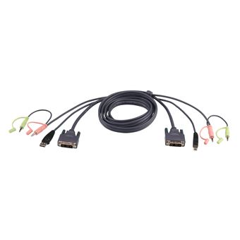 Cabo Kvm ATEN Cabo KVM USB DVI-D Dual Link 1,8M | Preto - 1