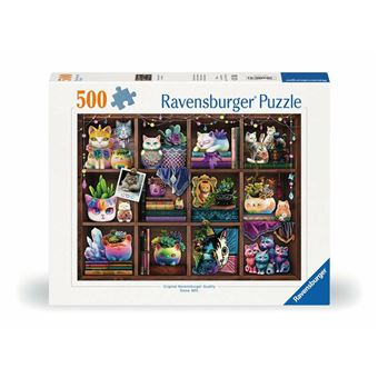 Puzzle Ravensburger Cubby Cats and Succulents | 500 Peças - 1