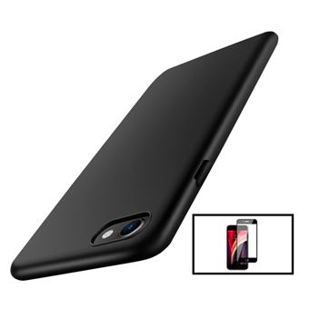Kit G4M Película de Vidro Temperado GorilasGlass + Capa Rígida e Fina para Apple iPhone SE 2022 - Preto - 1