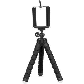 Suporte Mini Tripé Phonecare Flexivel Sponge Octopus Tripod - Preto - 1