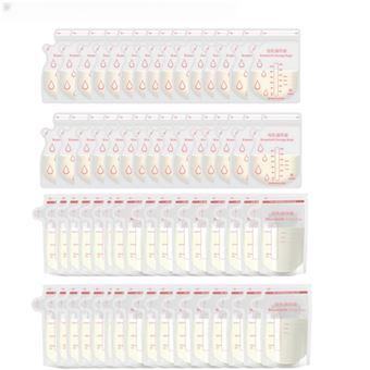 Sacos de Armazenamento de Leite Materno CO-Phénix | 60 unidades | 100 ml  x 30 unidades + 250 ml  x 30 unidades - 1