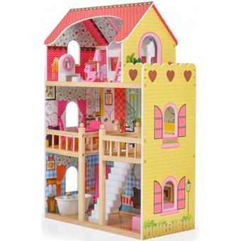 Casa de Bonecas em Madeira Moni Emily | 17 Peças - 1