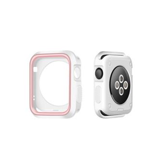 Capa de Proteção Reforçada Gift4Me para Apple Watch SE (2022) | 40 mm - Branco / Rosa - 1