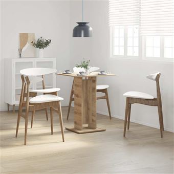 Mesa bistrô vidaXL | 60x60x75 cm | derivados de madeira carvalho artisiano - 1