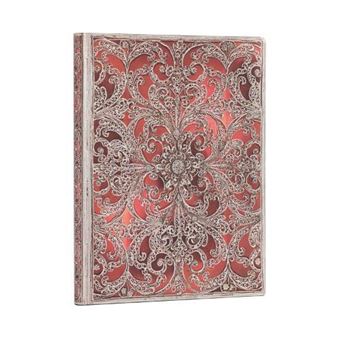 Garnet Silver Filigree Collection Ultra Lined Softcover Flexi Journal - 1