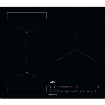 Placa de Indução AEG IAE63421CB | Elétrica | 59 cm | 3 Zonas | Preto - 1