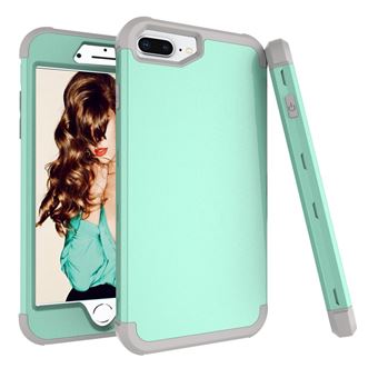 Capa TPU híbrido cyan / cinza para Apple iPhone 8 Plus/7 Plus/6s Plus/6 Plus