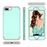 Capa TPU híbrido cyan / cinza para Apple iPhone 8 Plus/7 Plus/6s Plus/6 Plus_3