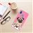 Capa Hapdey para Samsung Galaxy A40 2019 Design Pug Bebé a Posar em Silicone Flexível e TPU Cor-de-Rosa_1