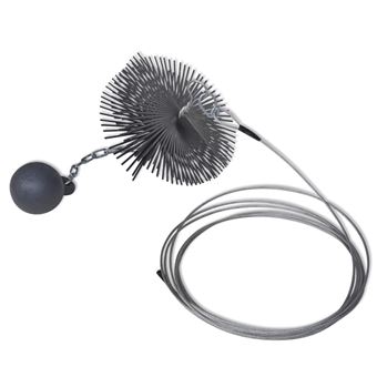 Escova Redonda para Limpar a Chaminé vidaXL Diâmetro 20 cm - 1