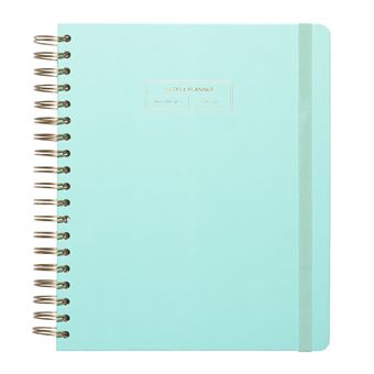 Agenda Escolar 2020/2021 Big Size Semanal Basic Mint By Kokonote