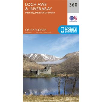 Os Explorer Map 360 Loch Awe And Inveraray Os Explorer Paper Map - 1