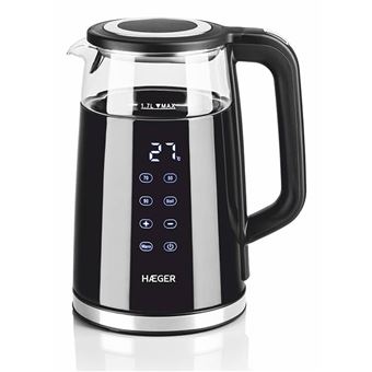 Chaleira Elétrica Haeger EK-DIG.028A | Aço inoxidável, Transparente - 1