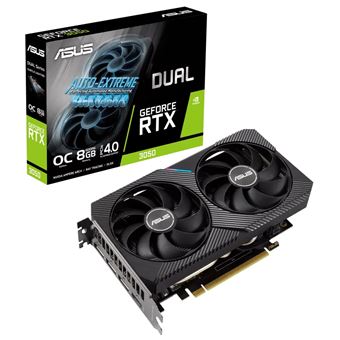 Placa de Vídeo ASUS Dual GeForce RTX 3050 OC Edition 8GB | Preto - 1