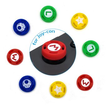 Pacote de 8 Grips HSMY Silicone para Nintendo Switch Joy-Con Super Mario -Super Mario - 1