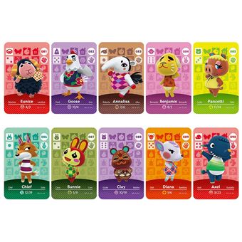Pack 10 Cartões NFC zhishang para Animal Crossing | Compatível com Nintendo Switch Amiibo / Switch Lite / Wii U | Mkp9 - 1