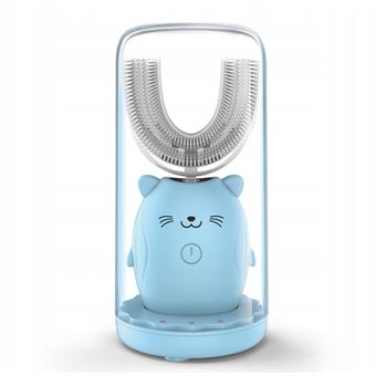 Escova de Dentes Elétrica Ultrasónica HSLA em Forma de U para Crianças | 6 a 12 Anos - Azul - 1