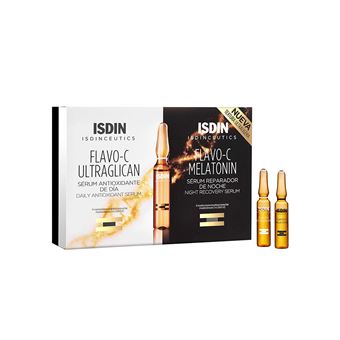 Sérum Antioxidante ISDINCEUTICS Flavo-C Melatonin & Ultraglican | 10 + 10 x 2 ml - 1
