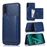 Capa Magunivers | PU + TPU com suporte e vários titulares de cartão Azul escuro para Samsung Galaxy A50/A50s/A30s_0
