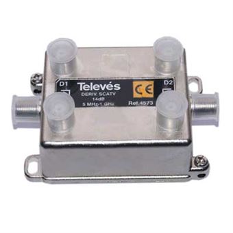 Derivador Televes 4 Saídas 14DB Conector F Scatv - 1