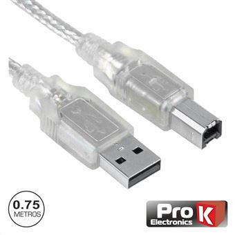 Cabo USB ProK para Arduino Uno ou Mega 75cm PROK - 1