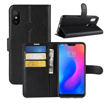 Capa Carteira Tipo Livro Wallet Multi4you para Xiaomi Mi A2 Lite / Redmi 6 Pro - Preto - 1