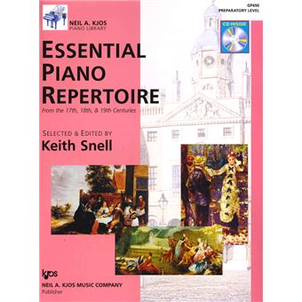 Neil A Kjos Piano Library Essential Piano Repertoire Preparatory Level Sheet Music, Cd - 1
