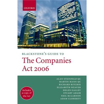 Blackstone'S Guide To The Companies Act - 1