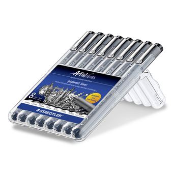 Caneta Fineliner Staedtler pigment liner 308 | Preto - 1
