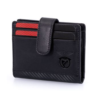 Porta-Cartões SL Benfica com Presilha | Carbono | Preto - 1