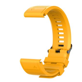 Pulseira Magunivers Silicone Suave Amarelo para Garmin Fenix 6X/6X Pro/Fenix 5X/Fenix 5X Plus 26Mm - 1