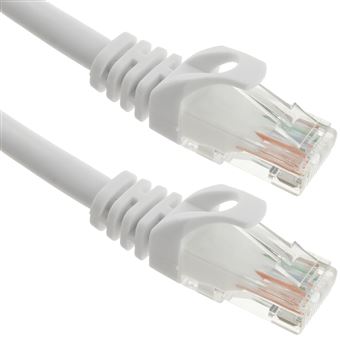 Cabo de Rede BeMatik Ethernet LAN UTP RJ45 Cat.6A 2 m Branco - 1