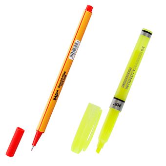 Conjunto de Escrita Dam | 2 Ponta Fina + 1 Marcador - 1