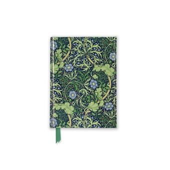 William Morris Seaweed Foiled Pocket Journal By Created By Flame Tree Studio - 1