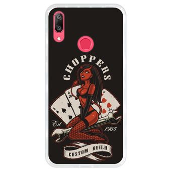 Capa Hapdey para Huawei Y7 2019 - Y7 Prime 2019 Design SheDevil em Silicone Flexível e TPU