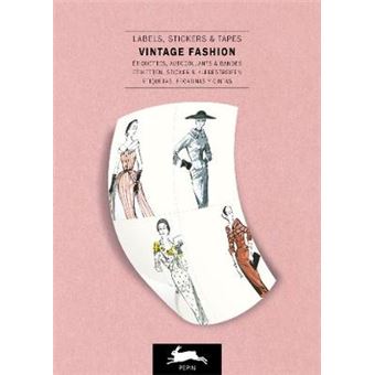 Vintage Fashion Label  Sticker Book Multilingual Edition - 1