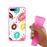 Capa Hapdey para iPhone 7 Plus - 8 Plus Design Donuts com Chocolate e Sprinkles em Silicone Flexível e TPU Cor-de-Rosa_3