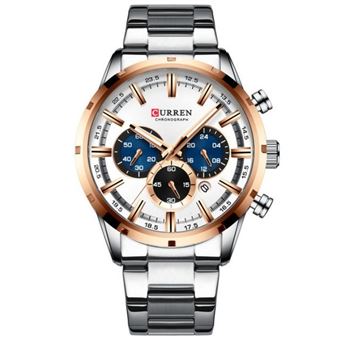 Relógio CURREN 8355 - Prateado/Dourado - 1