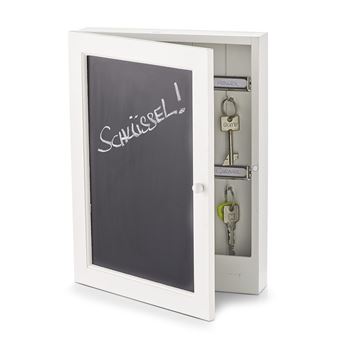 Zeller Present 15124 armário com chaves MDF Preto, Branco - 1