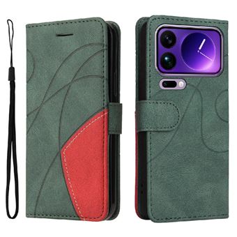 Capa Flip FLOODKING para Samsung Galaxy Xiaomi 17 Pro Max | Couro | Porta-Cartões | Verde - 1